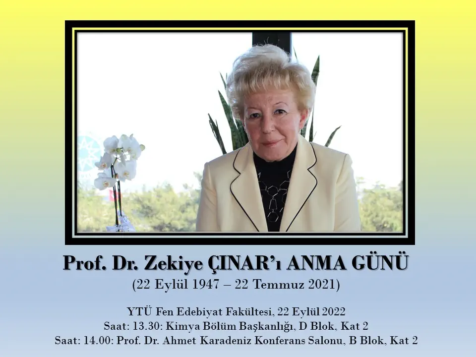 Invitation for Memorial Session at Yıldız Technical University Faculty of Arts and Sciences